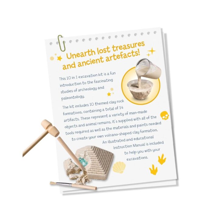 Σετ Ανασκαφής 10 σε 1 Around the World Excavation Kit - Image 9