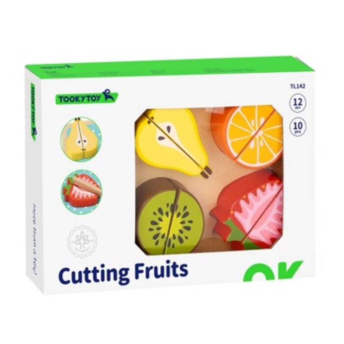 Φρούτα και Δίσκος Κοπής Tooky Toy 10τμχ - Image 3