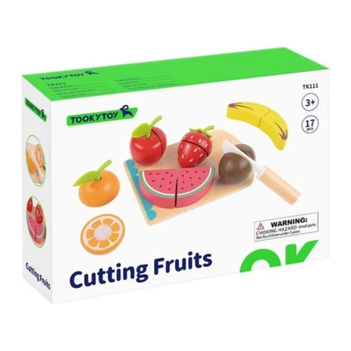 Φρούτα και Δίσκος Κοπής Tooky Toy 17τμχ - Image 5