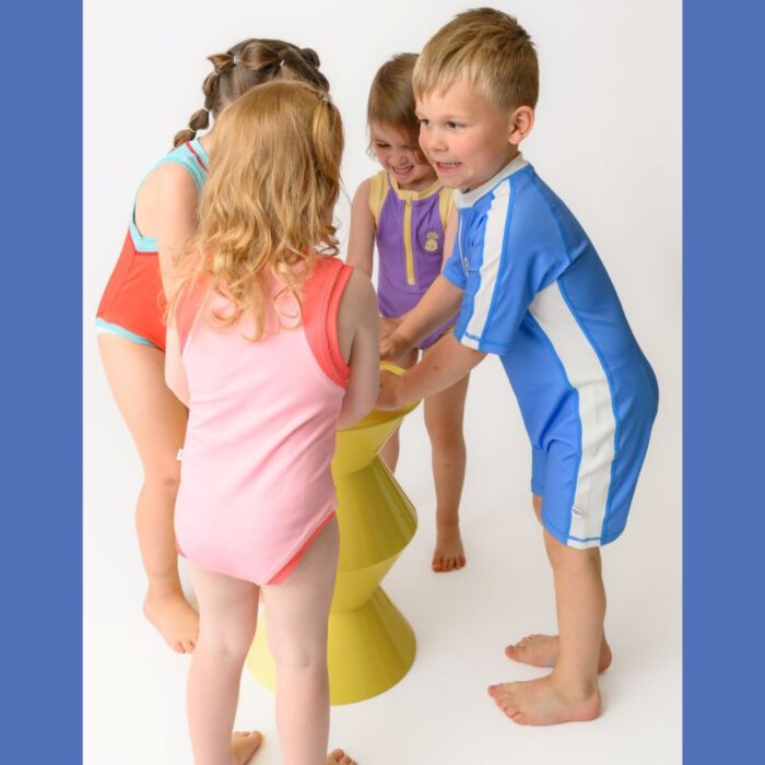Αντηλιακό Μαγιό Φορμάκι Zoocchini Surf Suit UPF50 Στάμπα Dino/Med Blue - Image 10