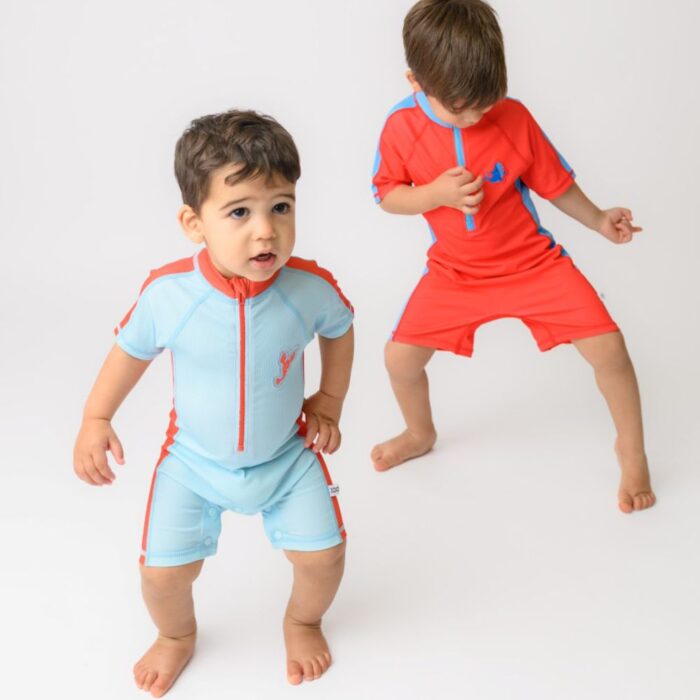 Αντηλιακό Μαγιό Φορμάκι Zoocchini Surf Suit UPF50 Στάμπα Lobster/Light Blue - Image 5