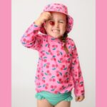 Αντηλιακό Σετ Μαγιό, Μπλούζα και Bucket Καπέλο Zoocchini Cherry - Image 2