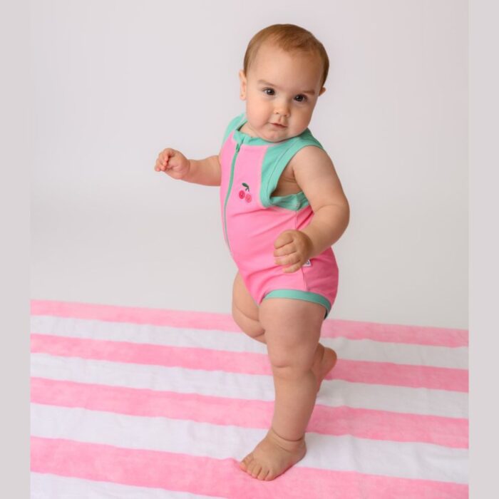 Ολόσωμο Μαγιώ με Στάμπα Zoocchini Cherry/Pink-Green - Image 4