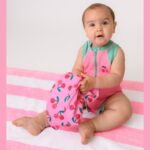 Ολόσωμο Μαγιώ με Στάμπα Zoocchini Cherry/Pink-Green - Image 5