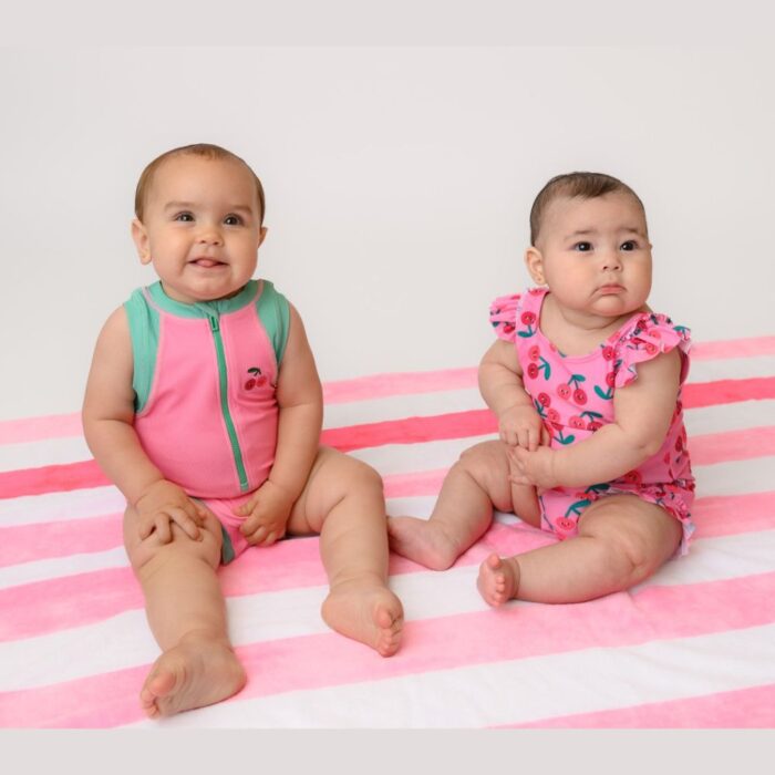 Ολόσωμο Μαγιώ με Στάμπα Zoocchini Cherry/Pink-Green - Image 6