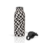 Ανοξείδωτο Παγούρι Θερμός με Καλαμάκι Ecolife 550ml - Black & White - Image 2