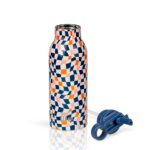 Ανοξείδωτο Παγούρι Θερμός με Καλαμάκι Ecolife 550ml - Color Squares - Image 2