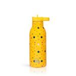 Ανοξείδωτο Παγούρι Θερμός με Καλαμάκι Ecolife 550ml - Dots In Yellow - Image 3