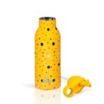 Ανοξείδωτο Παγούρι Θερμός με Καλαμάκι Ecolife 550ml - Dots In Yellow - Image 2