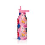 Ανοξείδωτο Παγούρι Θερμός με Καλαμάκι Ecolife 550ml - Faces