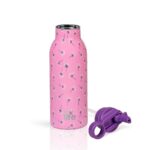 Ανοξείδωτο Παγούρι Θερμός με Καλαμάκι Ecolife 550ml - Pink Dandellion - Image 2