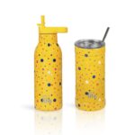 Ποτήρι Θερμός Ecolife - Dots in Yellow Coffee Thermos 500ml - Image 4