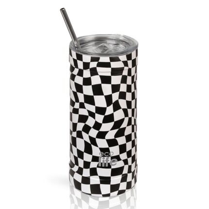 Ποτήρι Θερμός Ecolife - Black & White Coffee Thermos 500ml