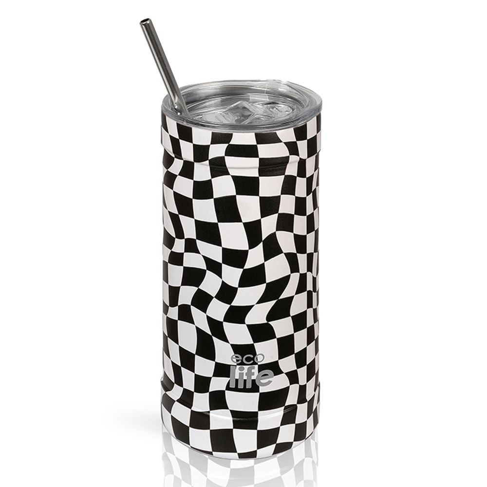 Ποτήρι Θερμός Ecolife - Black & White Coffee Thermos 500ml Ποτήρι Θερμός Ecolife - Black & White Coffee Thermos 500ml - Image 1