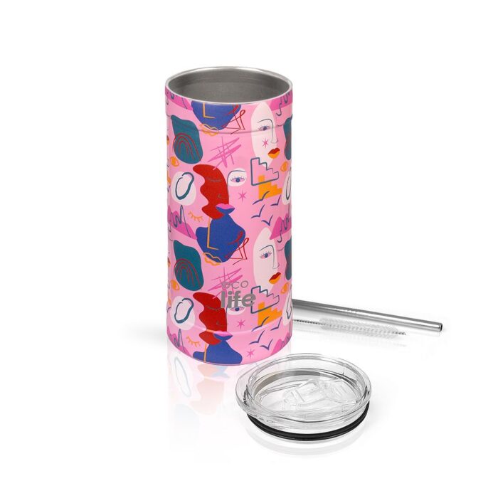 Ποτήρι Θερμός Ecolife - Faces Coffee Thermos 500ml - Image 2