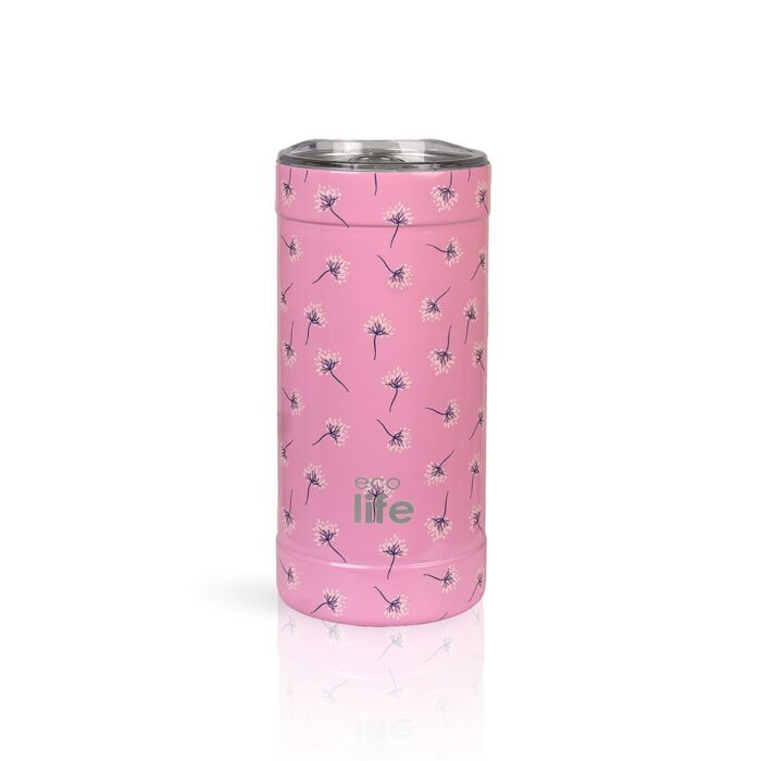 Ποτήρι Θερμός Ecolife - Pink Dandelion Coffee Thermos 500ml - Image 2