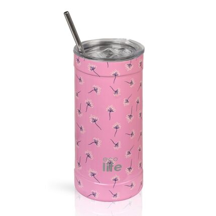 Ποτήρι Θερμός Ecolife - Pink Dandelion Coffee Thermos 500ml