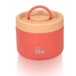 Στρογγυλό Ανοξείδωτο Θερμός Φαγητού Ecolife 650ml Κοραλλί - Image 2