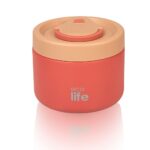 Στρογγυλό Ανοξείδωτο Θερμός Φαγητού Ecolife 650ml Κοραλλί