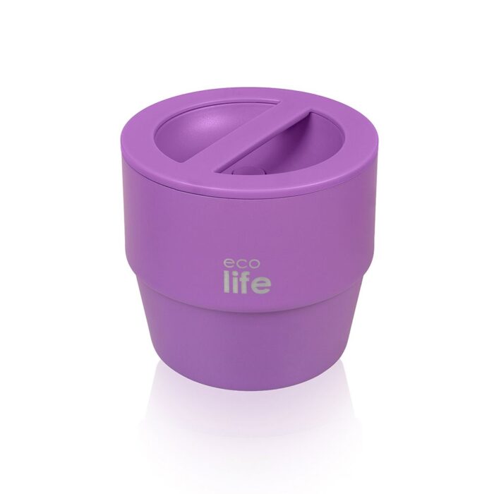 Στρογγυλό Ανοξείδωτο Θερμός Φαγητού Ecolife 750ml Μωβ - Image 2