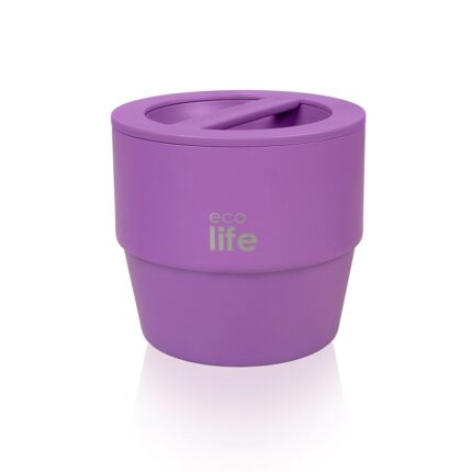 Στρογγυλό Ανοξείδωτο Θερμός Φαγητού Ecolife 750ml Μωβ