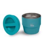 Στρογγυλό Ανοξείδωτο Θερμός Φαγητού Ecolife 750ml Πετρόλ - Image 3