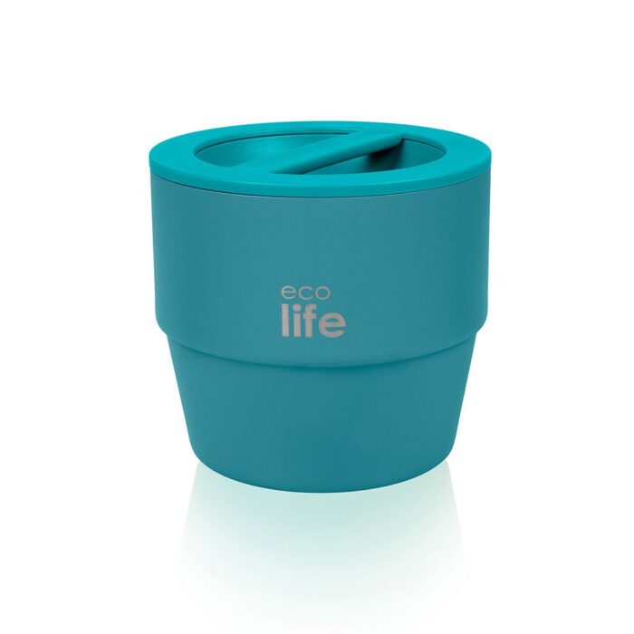 Στρογγυλό Ανοξείδωτο Θερμός Φαγητού Ecolife 750ml Πετρόλ - Image 2