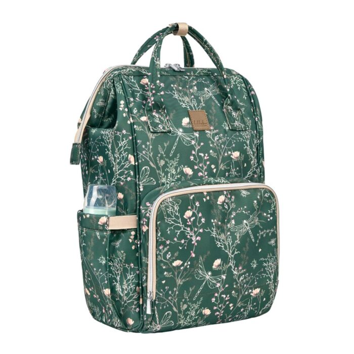 Τσάντα Μαμάς-Αλλαξιέρα Kikka Boo Siena Luxe Secret Garden Dark Green - Image 2