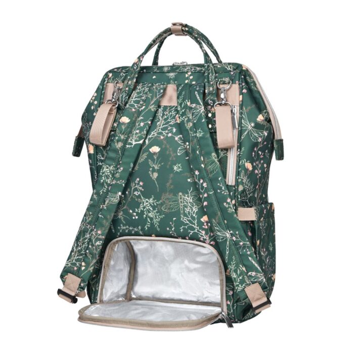 Τσάντα Μαμάς-Αλλαξιέρα Kikka Boo Siena Luxe Secret Garden Dark Green - Image 4