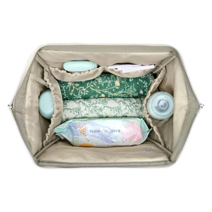 Τσάντα Μαμάς-Αλλαξιέρα Kikka Boo Siena Luxe Secret Garden Dark Green - Image 8