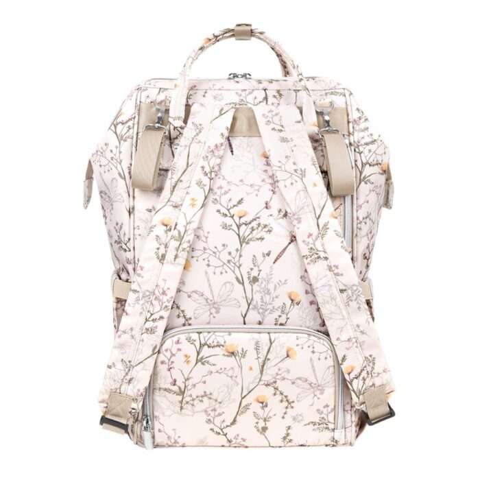 Τσάντα Μαμάς-Αλλαξιέρα Kikka Boo Siena Luxe Secret Garden Beige - Image 3