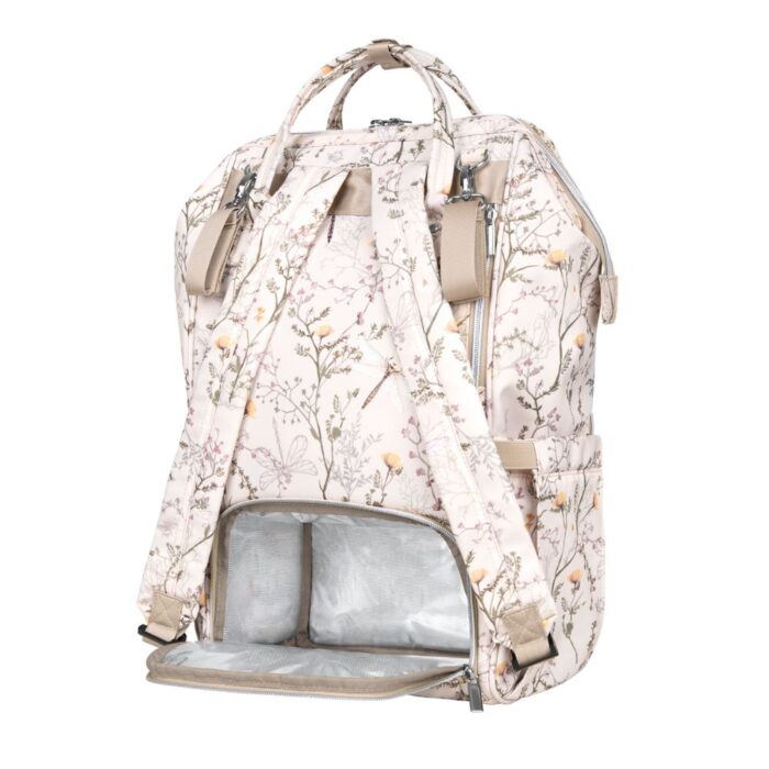 Τσάντα Μαμάς-Αλλαξιέρα Kikka Boo Siena Luxe Secret Garden Beige - Image 4