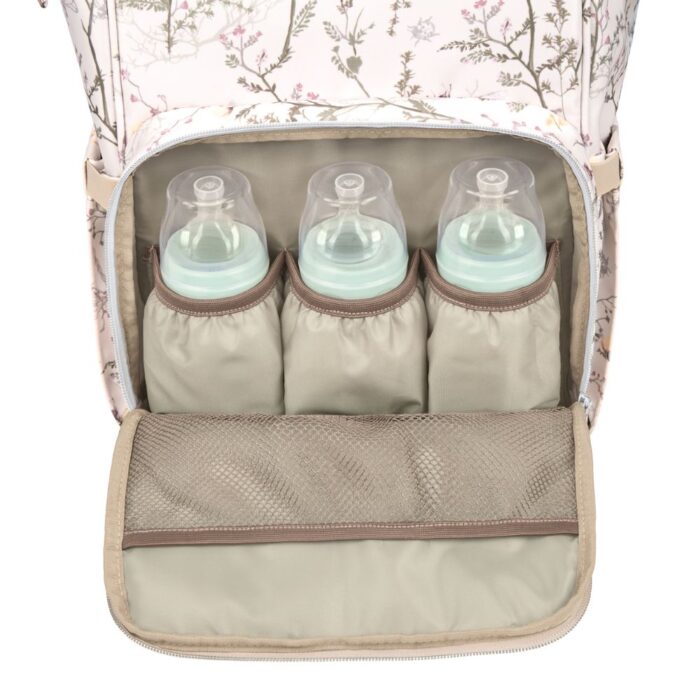 Τσάντα Μαμάς-Αλλαξιέρα Kikka Boo Siena Luxe Secret Garden Beige - Image 5