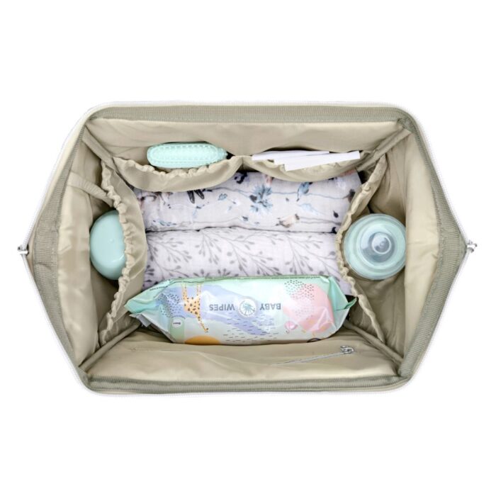 Τσάντα Μαμάς-Αλλαξιέρα Kikka Boo Siena Luxe Secret Garden Beige - Image 8