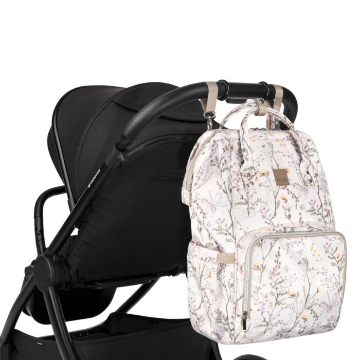 Τσάντα Μαμάς-Αλλαξιέρα Kikka Boo Siena Luxe Secret Garden Beige - Image 10