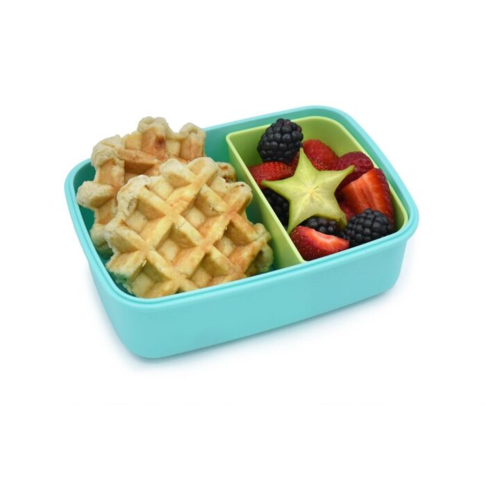 Δοχείο Φαγητού 2 Θέσεων Melii Bento 880ml - Mint/Blue - Image 2