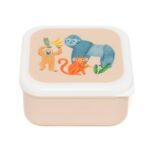 Σετ 3 Δοχεία Φαγητού Lunch Box Set Petit Monkey - Upside Down Animals - Image 3
