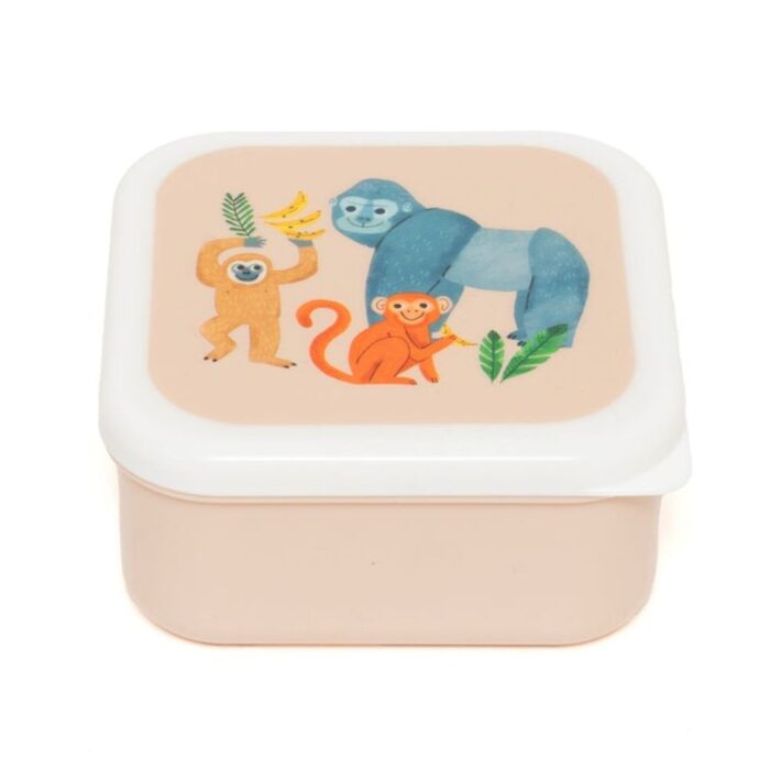Σετ 3 Δοχεία Φαγητού Lunch Box Set Petit Monkey - Upside Down Animals - Image 3