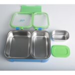 Φαγητοδοχείο με Χωρίσματα και Μπολ Ecolife 800ml - Μπλε - Image 2