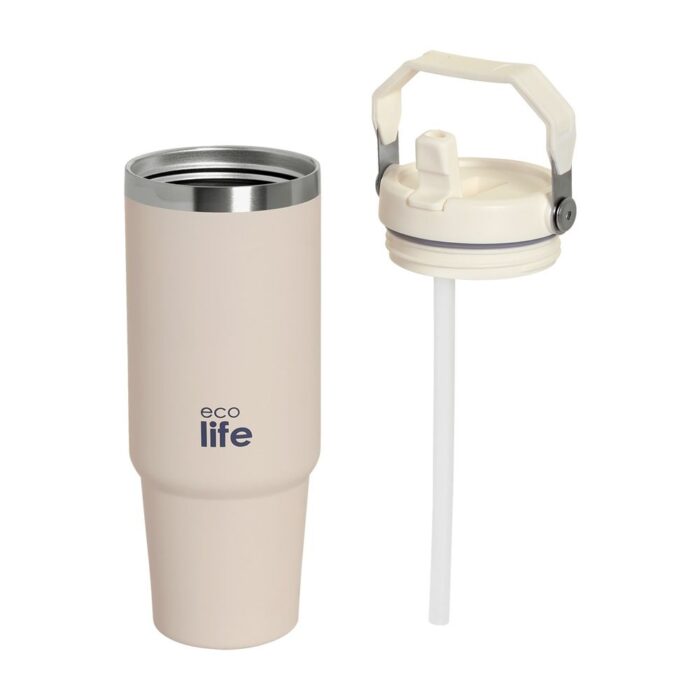 Tumbler 'Hunlde Lid' Ecolife - Light Rose 900ml - Image 3