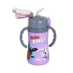 Ανοξείδωτο Παγούρι Θερμός με Καλαμάκι Ecolife Kids Thermos 300ml Hello Bing - Lilac - Image 2