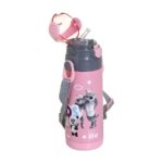 Ανοξείδωτο Παγούρι Θερμός με Καλαμάκι Ecolife Kids Thermos 400ml Masha & Friends Pink - Image 2