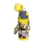 Ανοξείδωτο Παγούρι Θερμός με Καλαμάκι Ecolife Kids Thermos 400ml Masha & Friends Yellow - Image 2