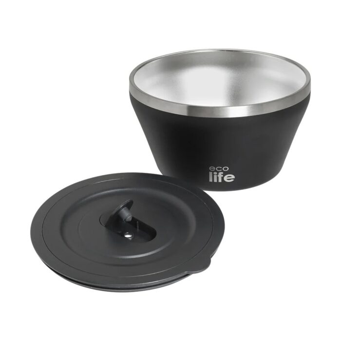 Θερμός Φαγητού Μπολ Ecolife 1180ml - Black - Image 2