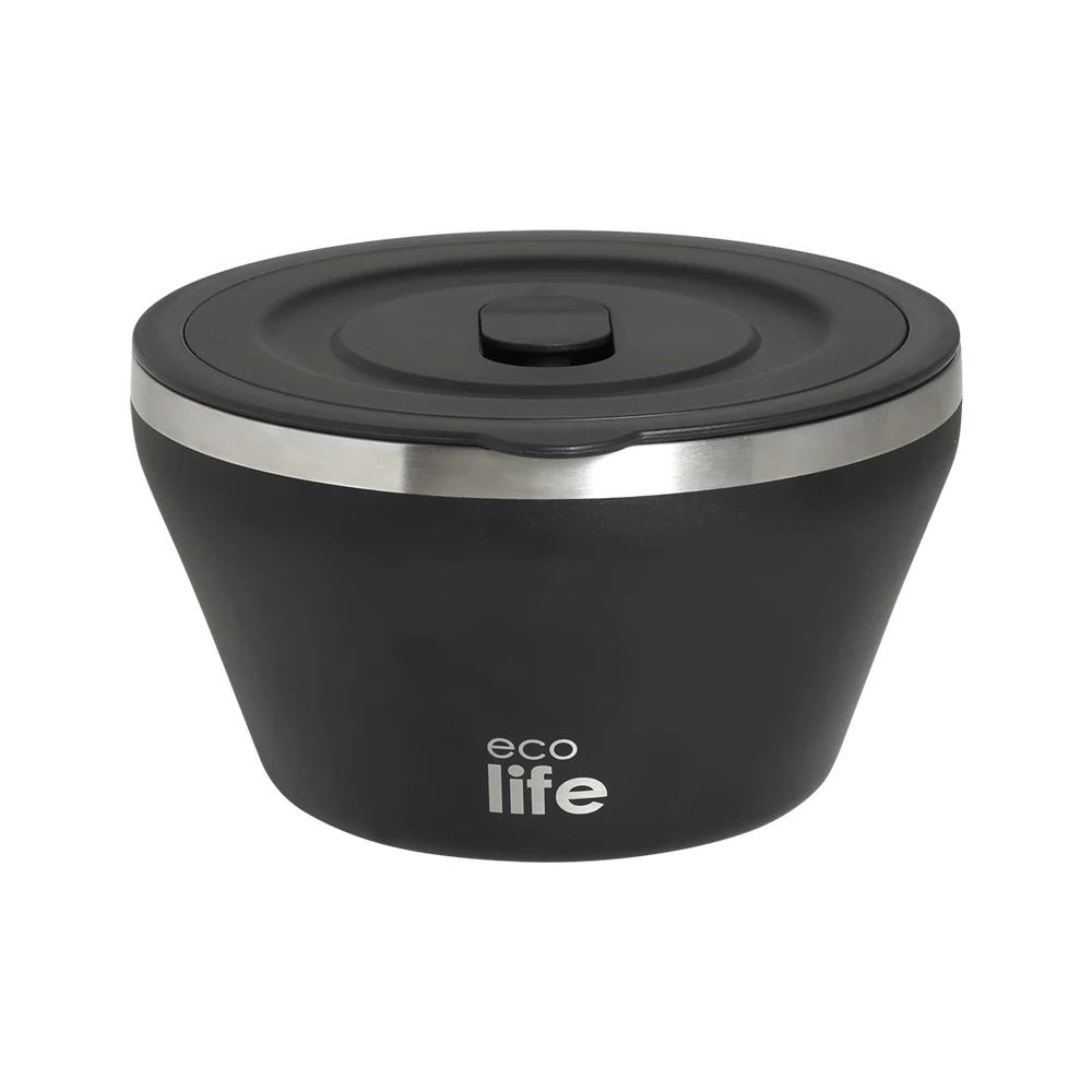 Θερμός Φαγητού Μπολ Ecolife 1180ml - Black Θερμός Φαγητού Μπολ Ecolife 1180ml - Black - Image 1