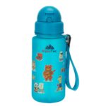 Παγούρι AlpinTec Kids 400ml Τυρκουάζ με Καλαμάκι - Hobby Animals