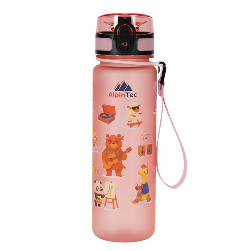 Παγούρι AlpinTec Kids Activities 500ml Ροζ - Hobby Animals Παγούρι AlpinTec Kids Activities 500ml Ροζ - Hobby Animals - Image 1